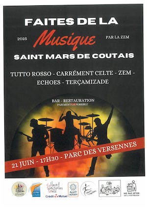 Fête de la musique 2025 à St-Mars-de-Coutais